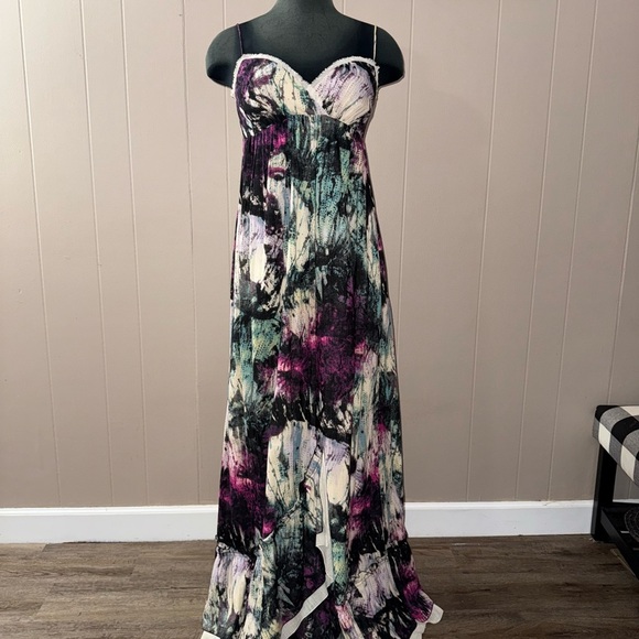 BCBGeneration• 90’s Abstract Tie Dye Maxi Dress - Picture 1 of 16
